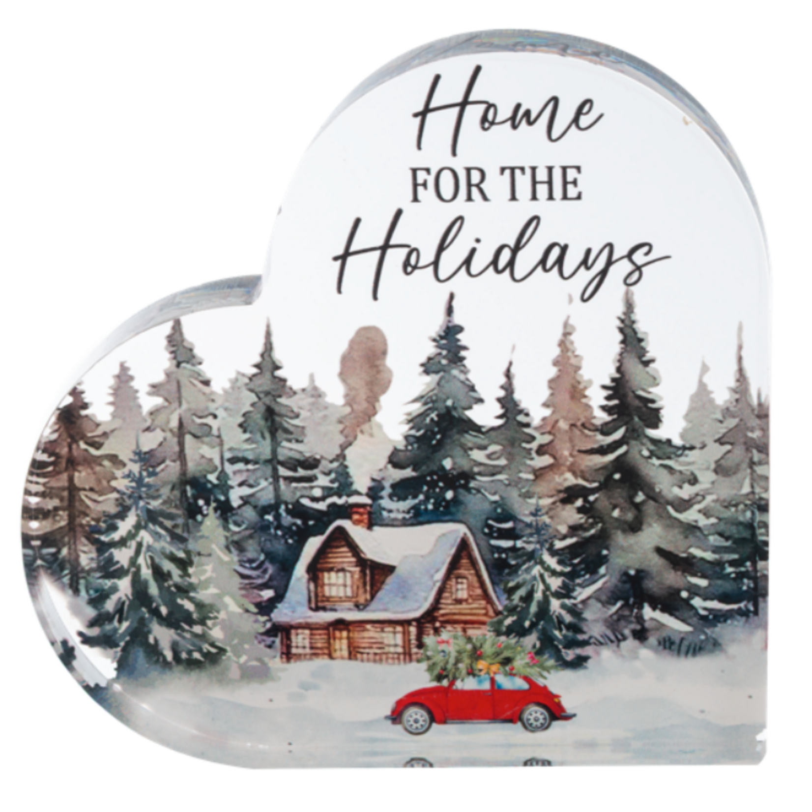 Ganz Gift Holiday Heart Block Decor