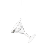 Ganz Gift Martini Glass Ornament - Tis the Season for MIstletoe and Martinis