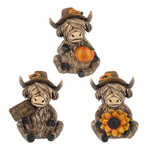 Ganz Gift Autumn Highland Cow Figurine
