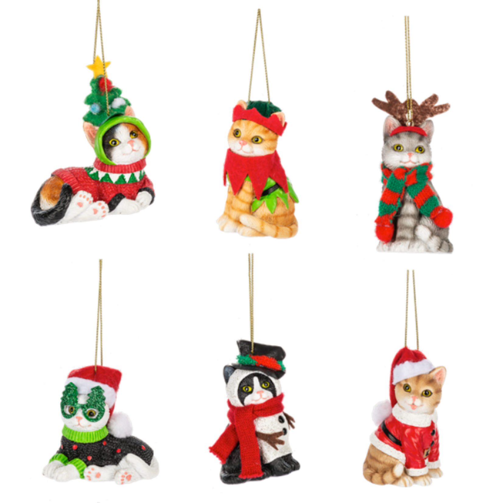 Ganz Gift Assorted Fleas Navidad Cat Ornament