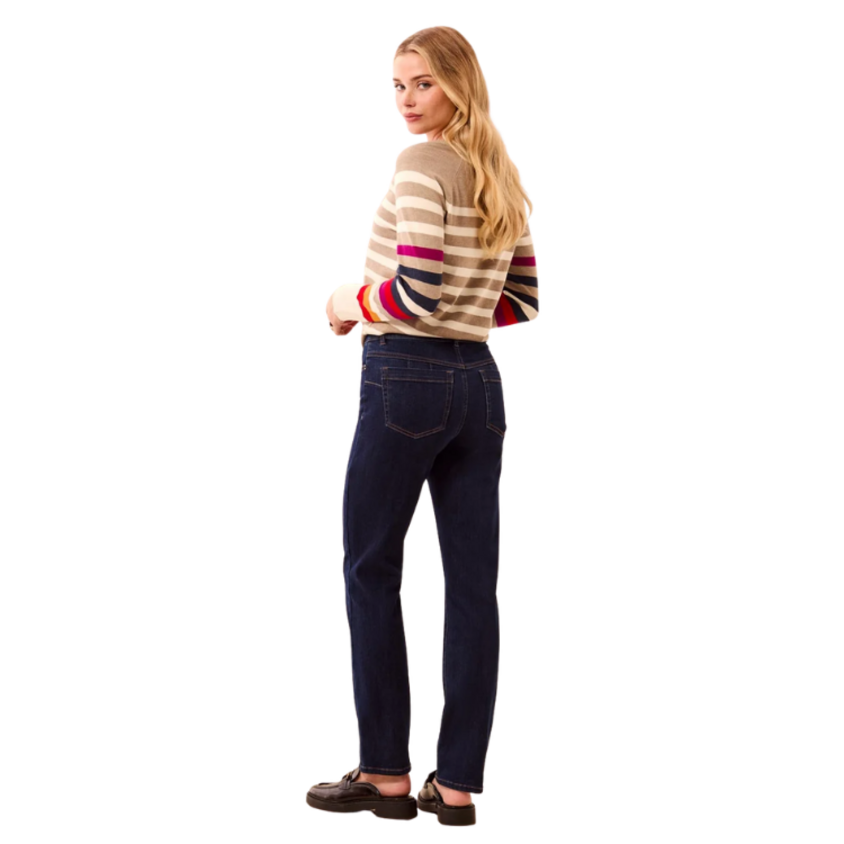 Tribal Tribal - Sophia Curvy Boundless Stretch Denim Pull-On Straight Leg Jeans