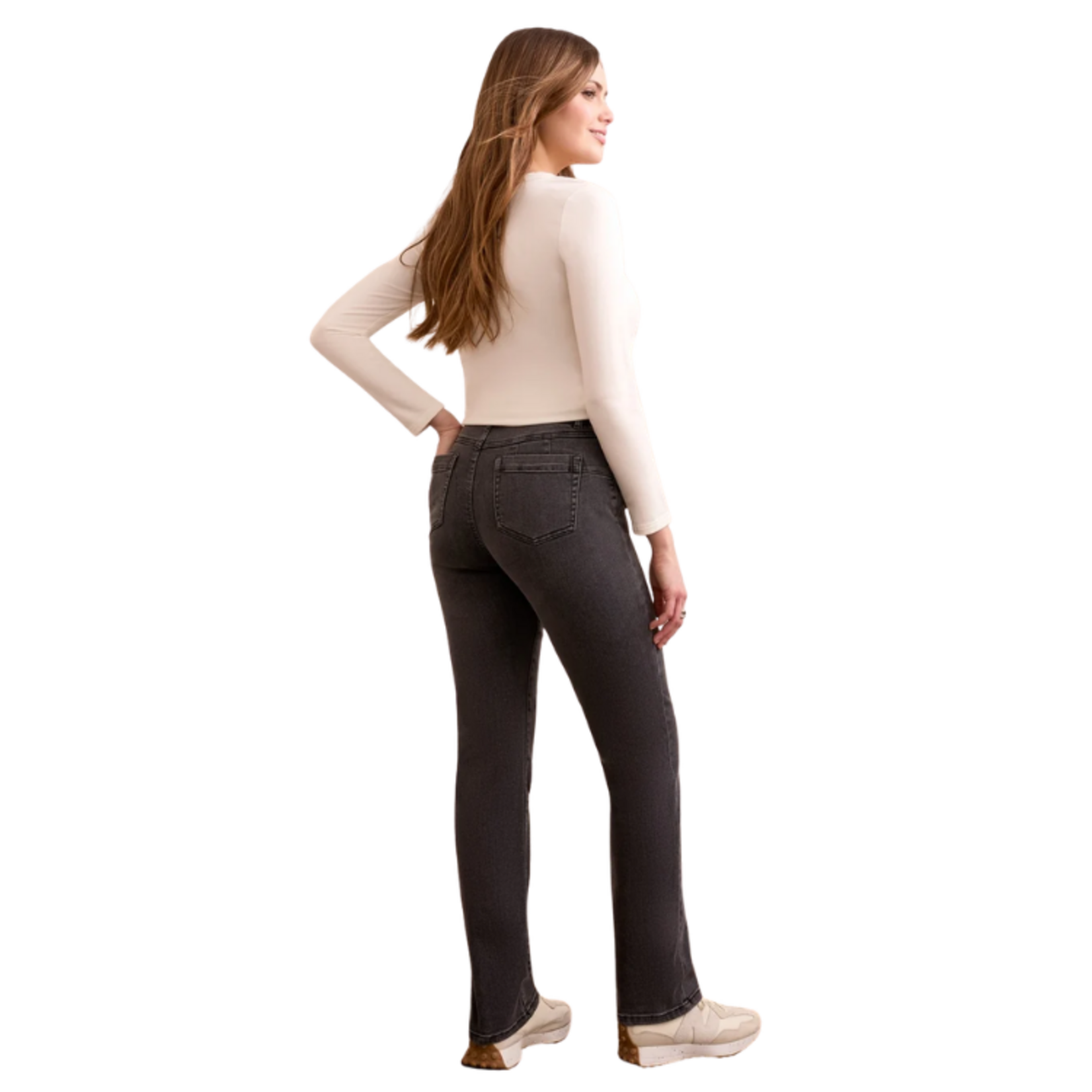 Tribal Tribal - Sophia Curvy Boundless Stretch Denim Pull-On Straight Leg Jeans