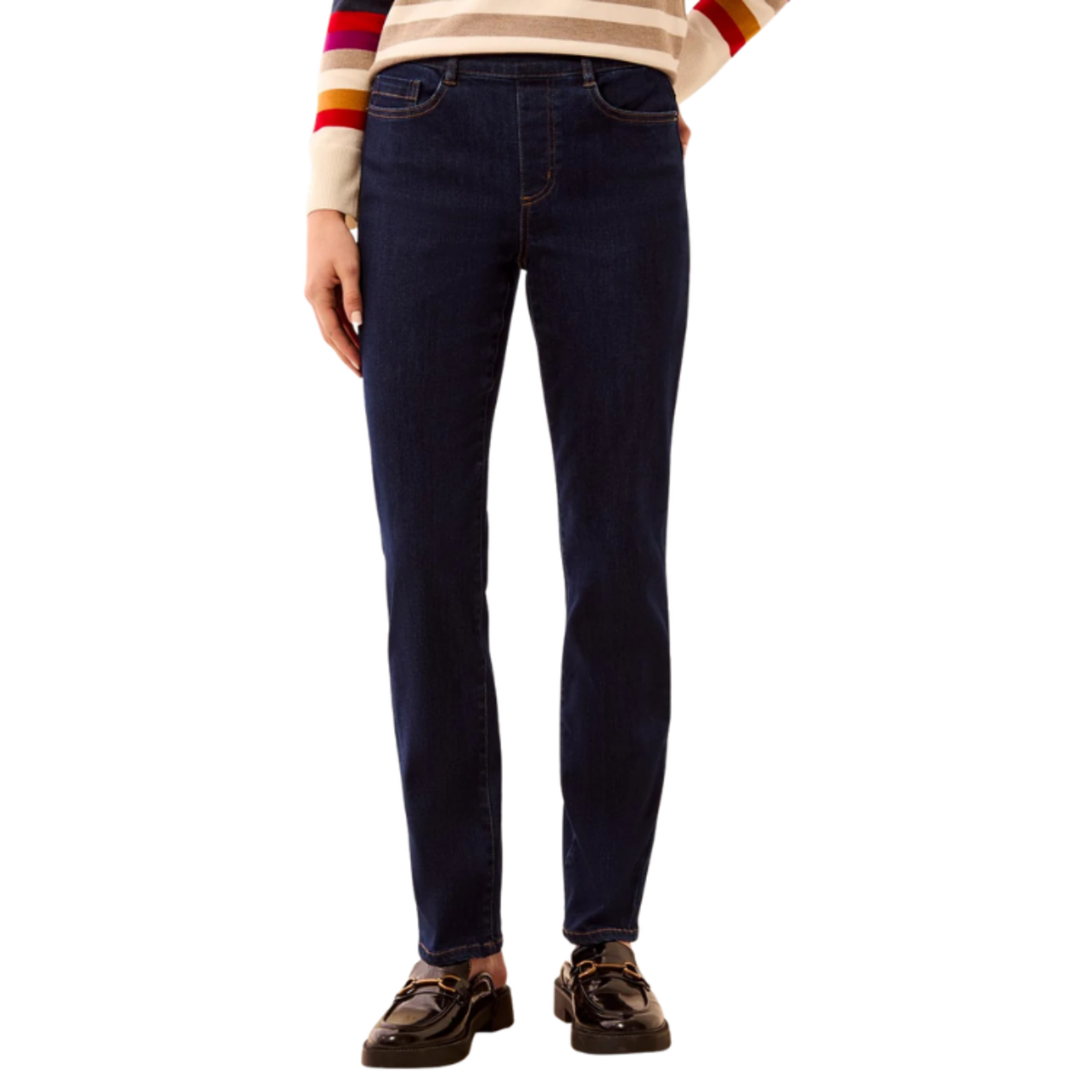 Tribal Tribal - Sophia Curvy Boundless Stretch Denim Pull-On Straight Leg Jeans
