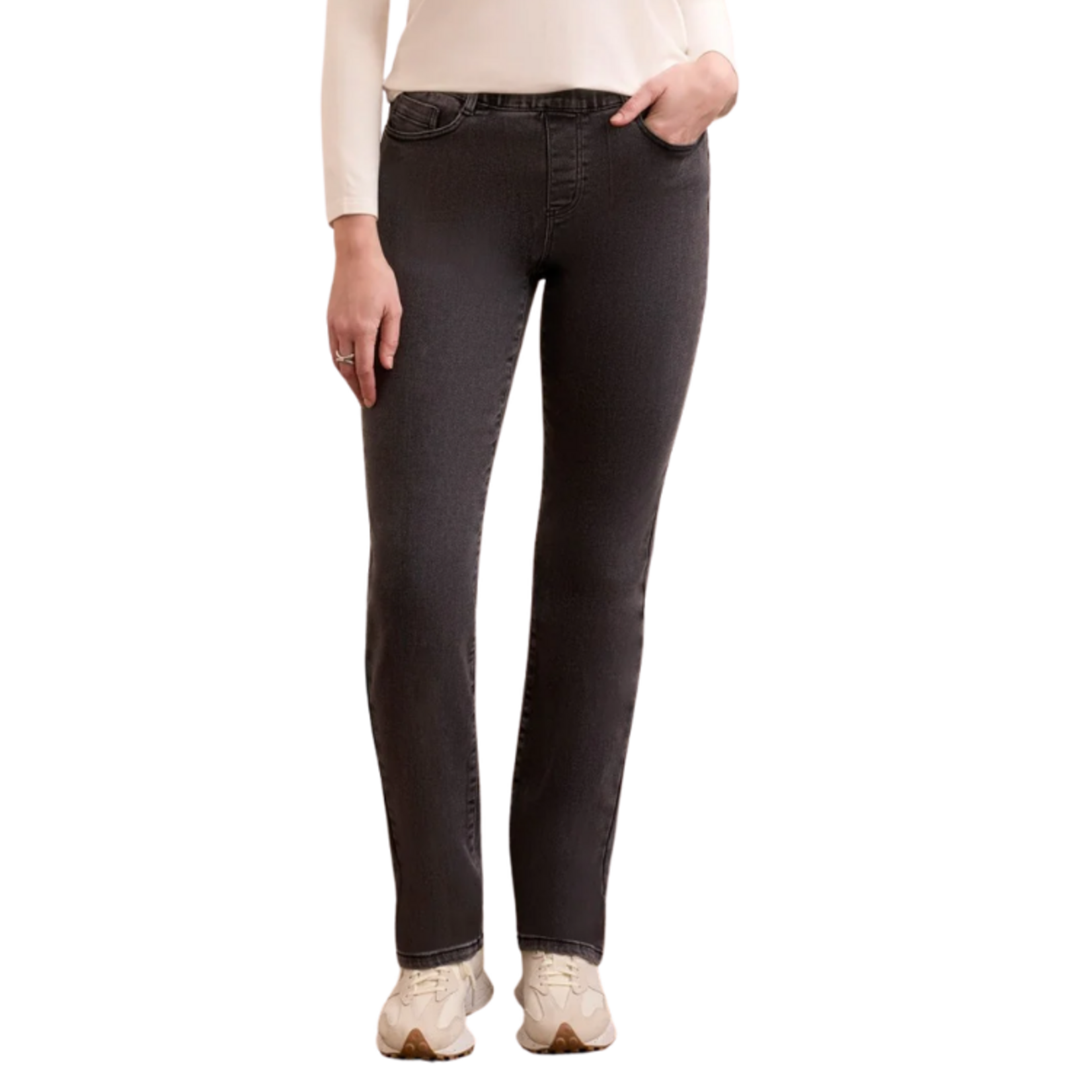 Tribal Tribal - Sophia Curvy Boundless Stretch Denim Pull-On Straight Leg Jeans