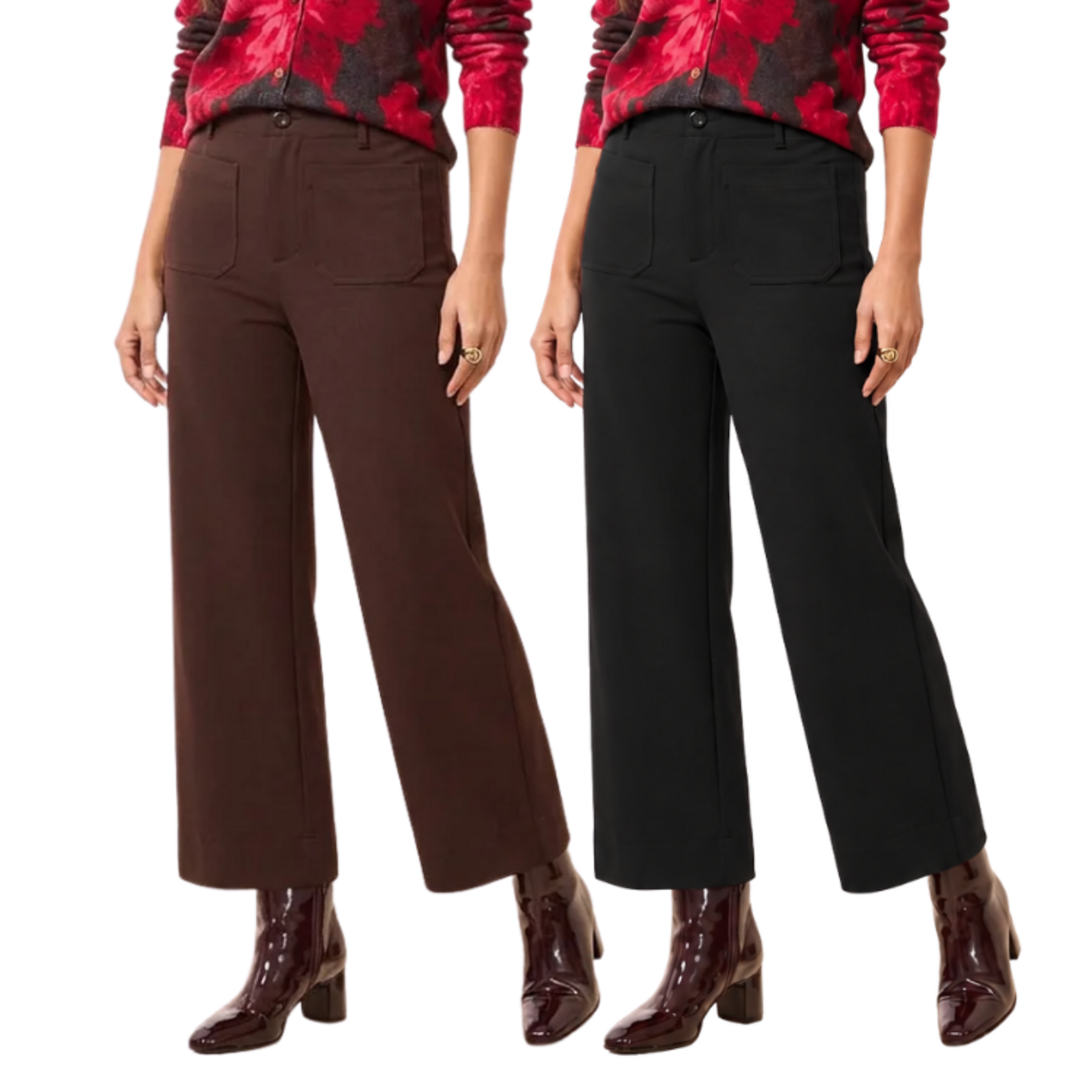 Tribal Tribal - Signature Every Body Ponte High Rise Capri Pants
