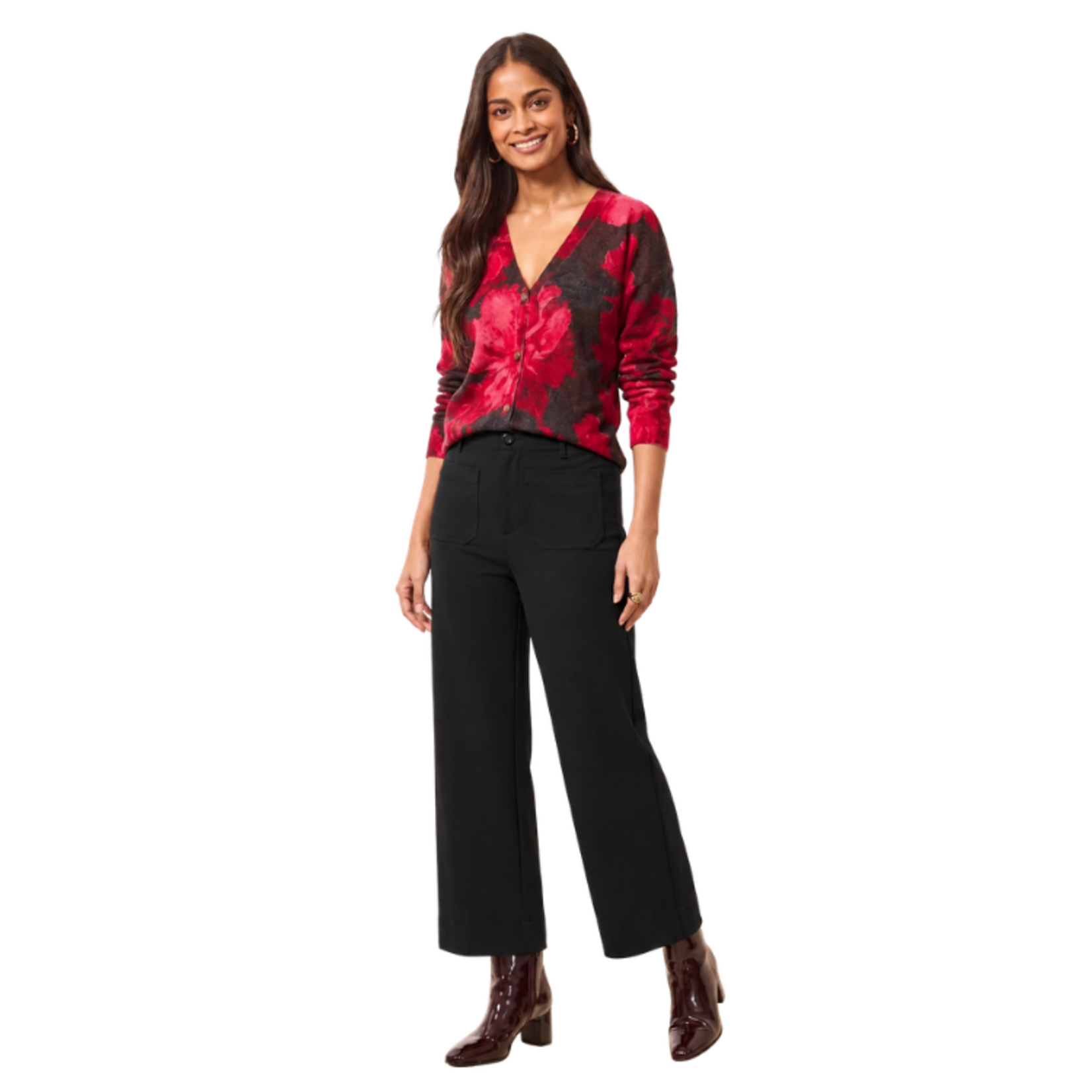 Tribal Tribal - Signature Every Body Ponte High Rise Capri Pants