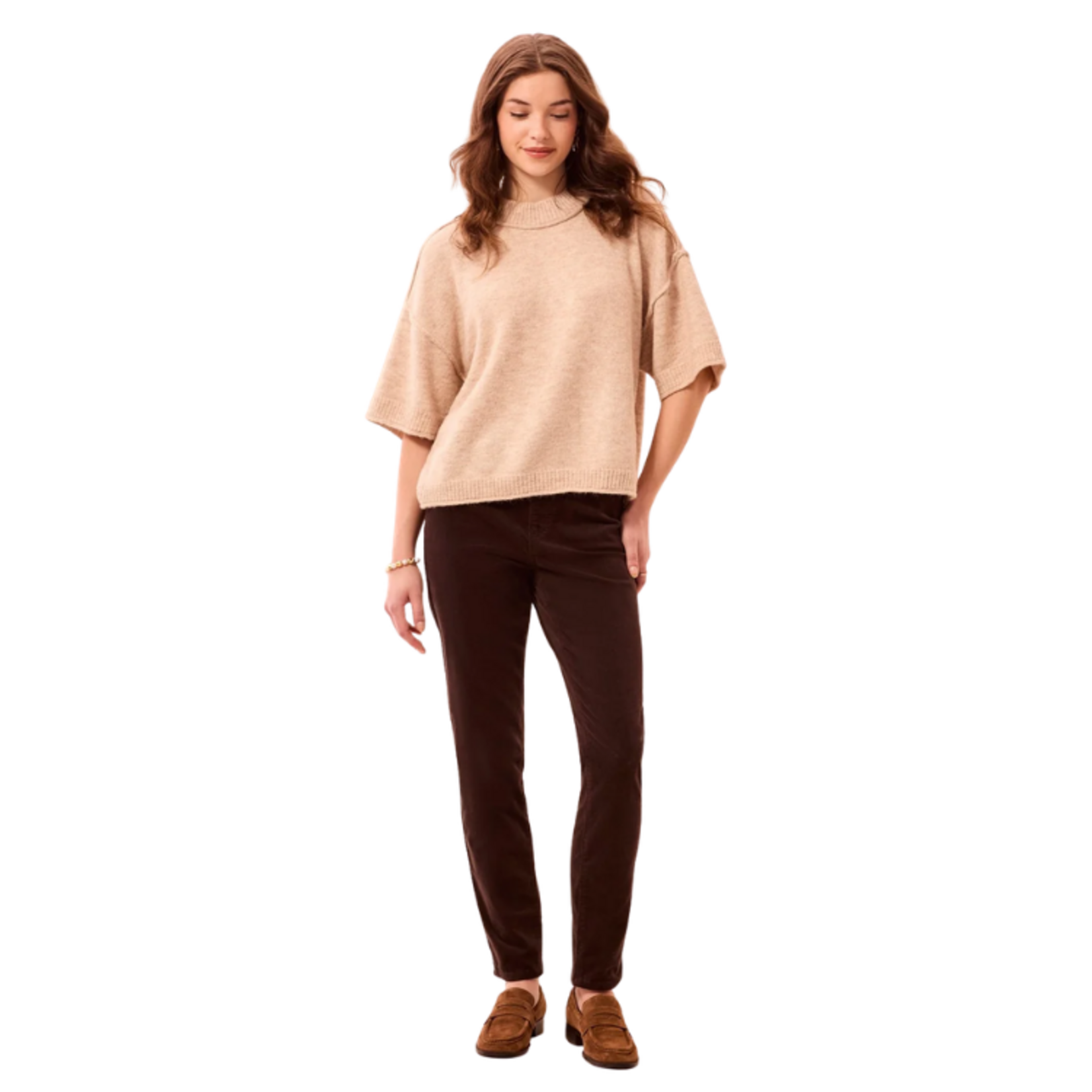 Tribal Tribal - Micro Cord Audrey Pull-On Slim Jeans