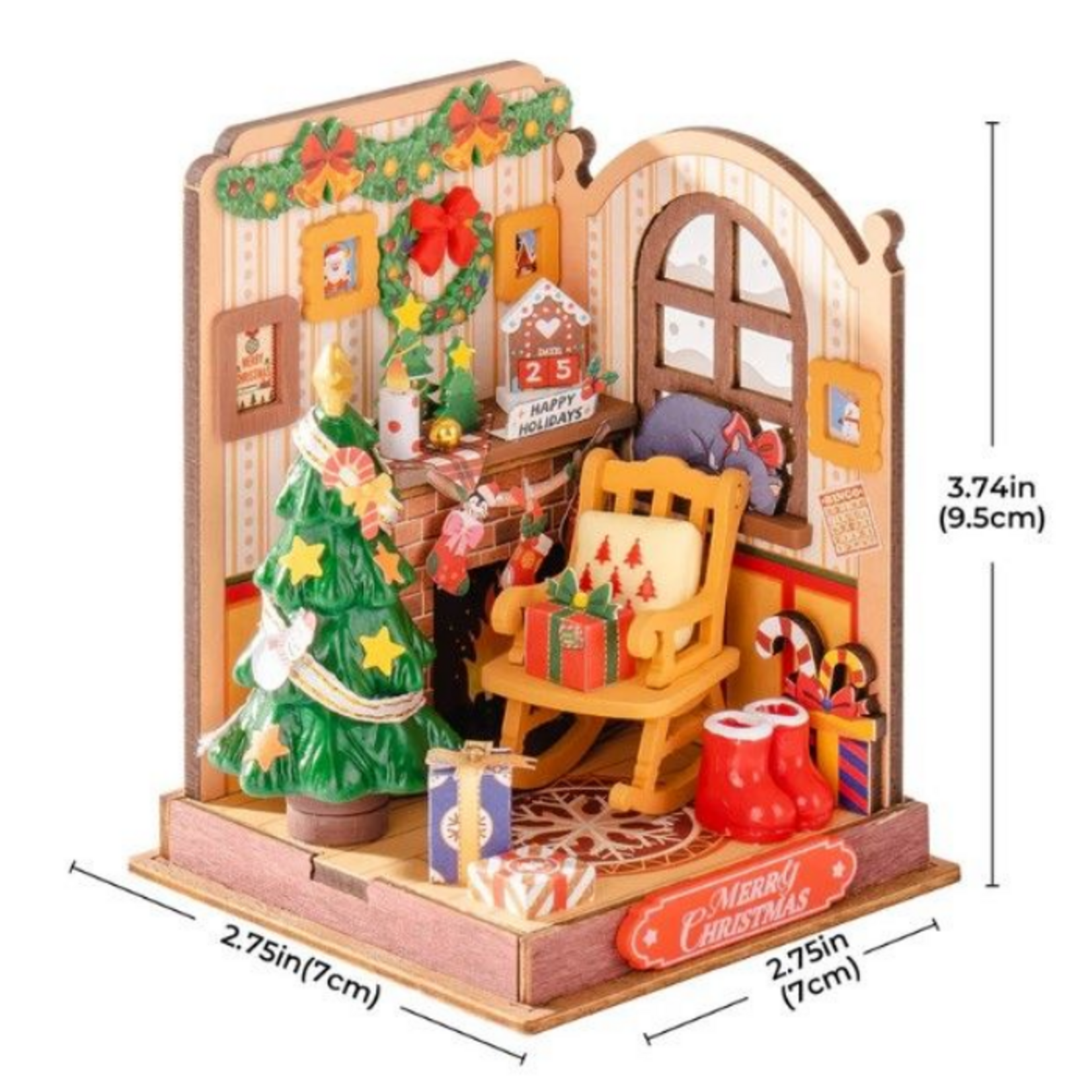 Rolife DIY Little Warm Space Christmas Fireplace
