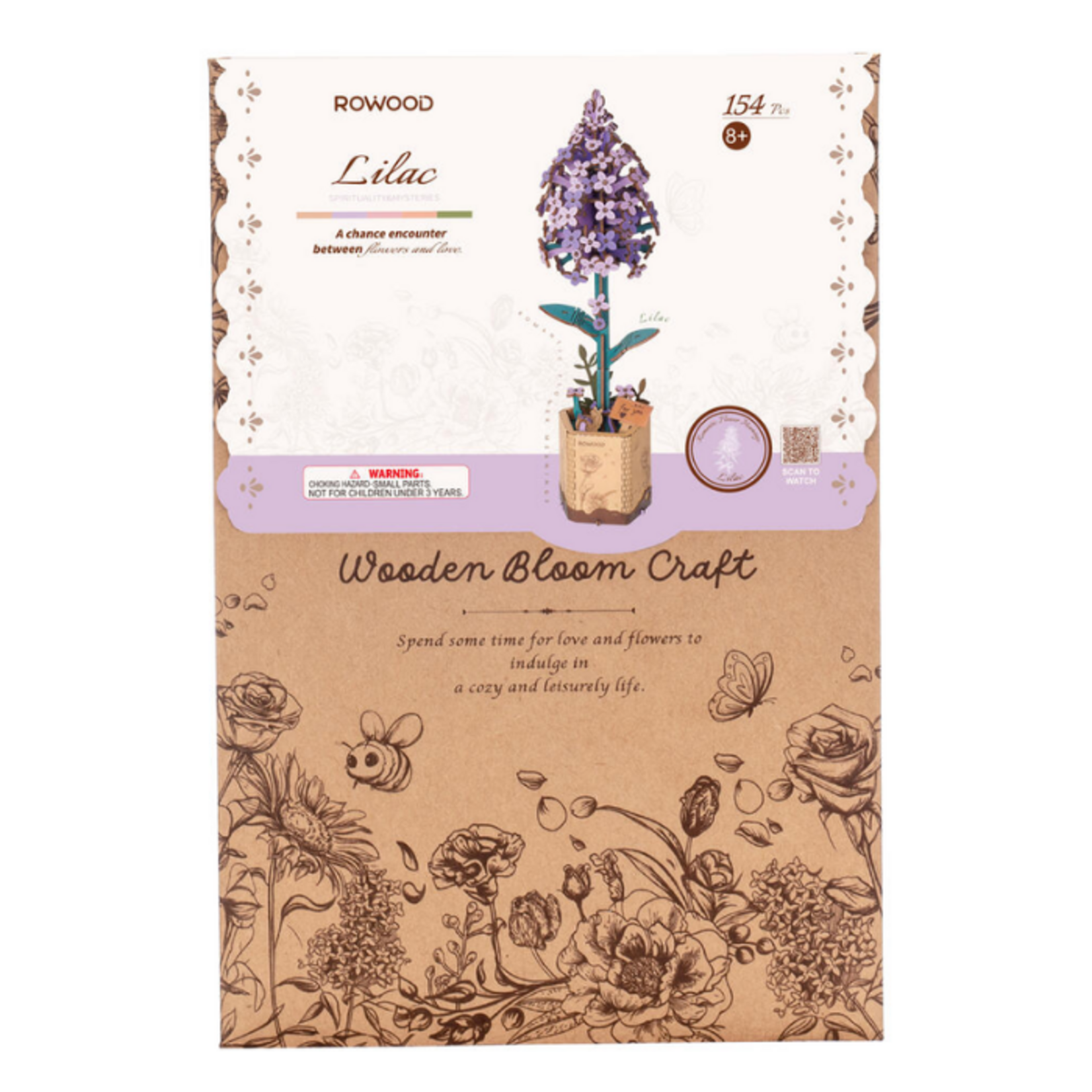 Wooden Bloom Craft Lilac