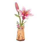 Wooden Bloom Craft Pink Lily