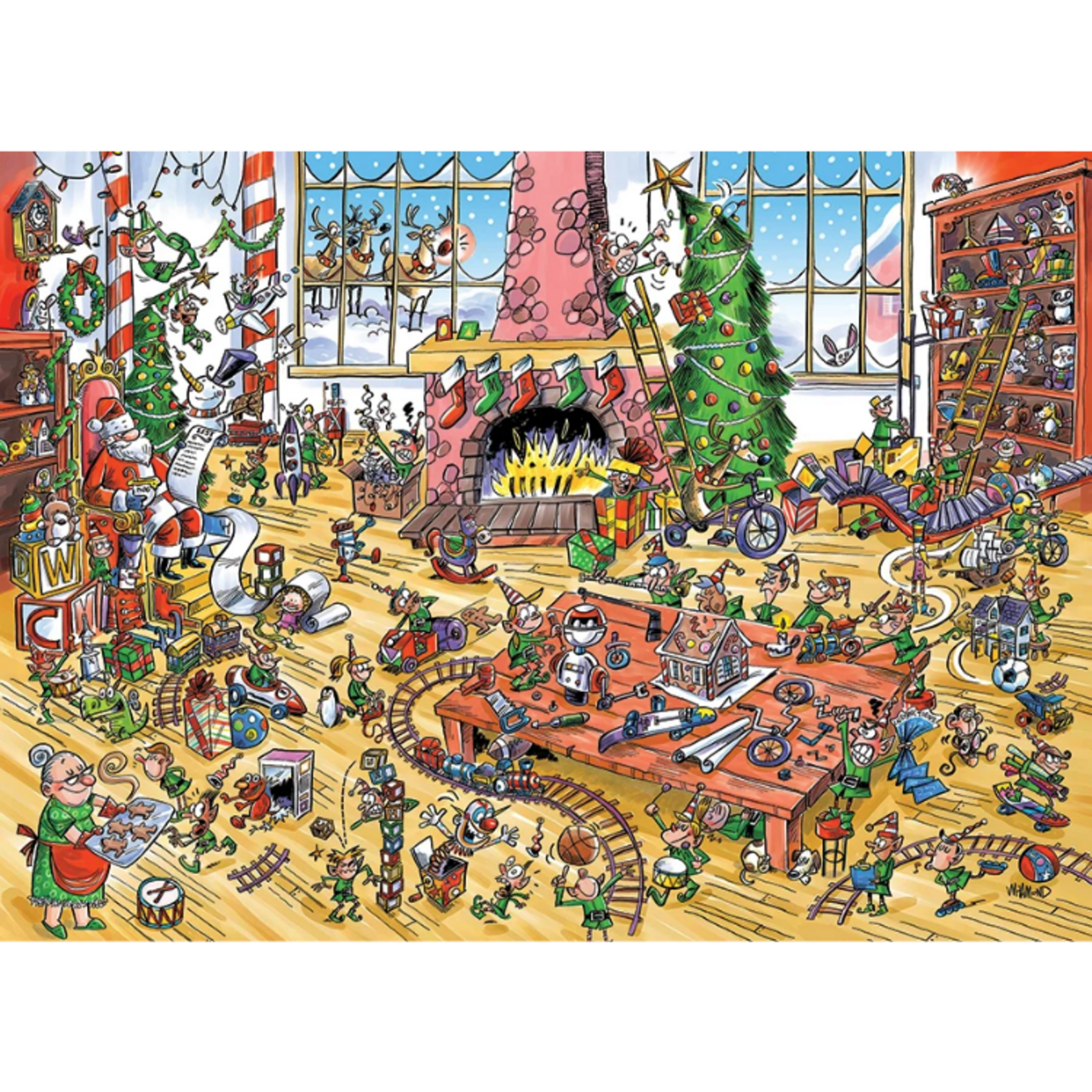 Cobble Hill Cobble Hill - 1000pcs - DoodleTown: Elves at Work