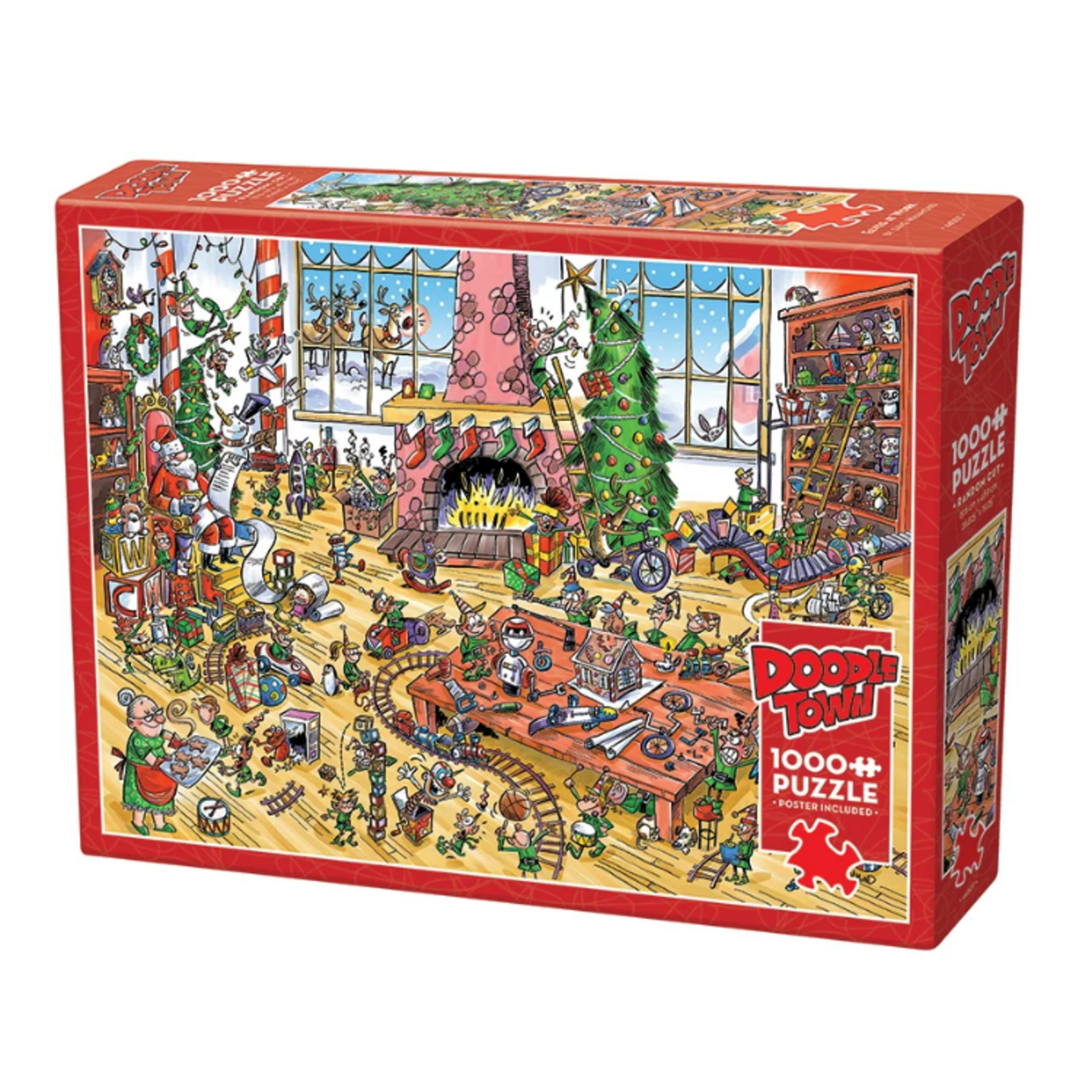 Cobble Hill Cobble Hill - 1000pcs - DoodleTown: Elves at Work