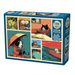 Cobble Hill Cobble Hill - 500pcs - Cats Chillin With Books