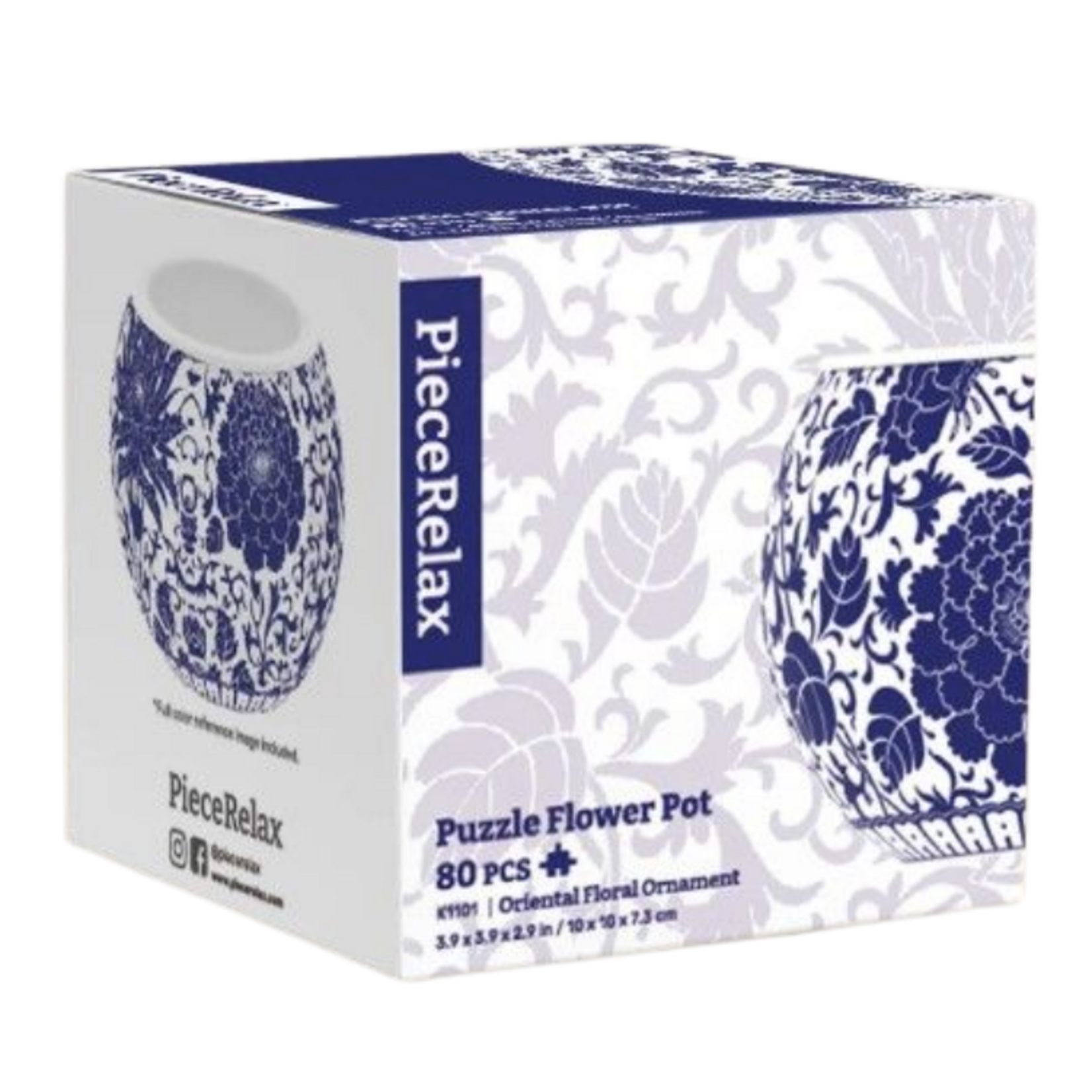 Pintoo PeaceRelax 3D Puzzle Flower Pot Oriental Floral Ornament