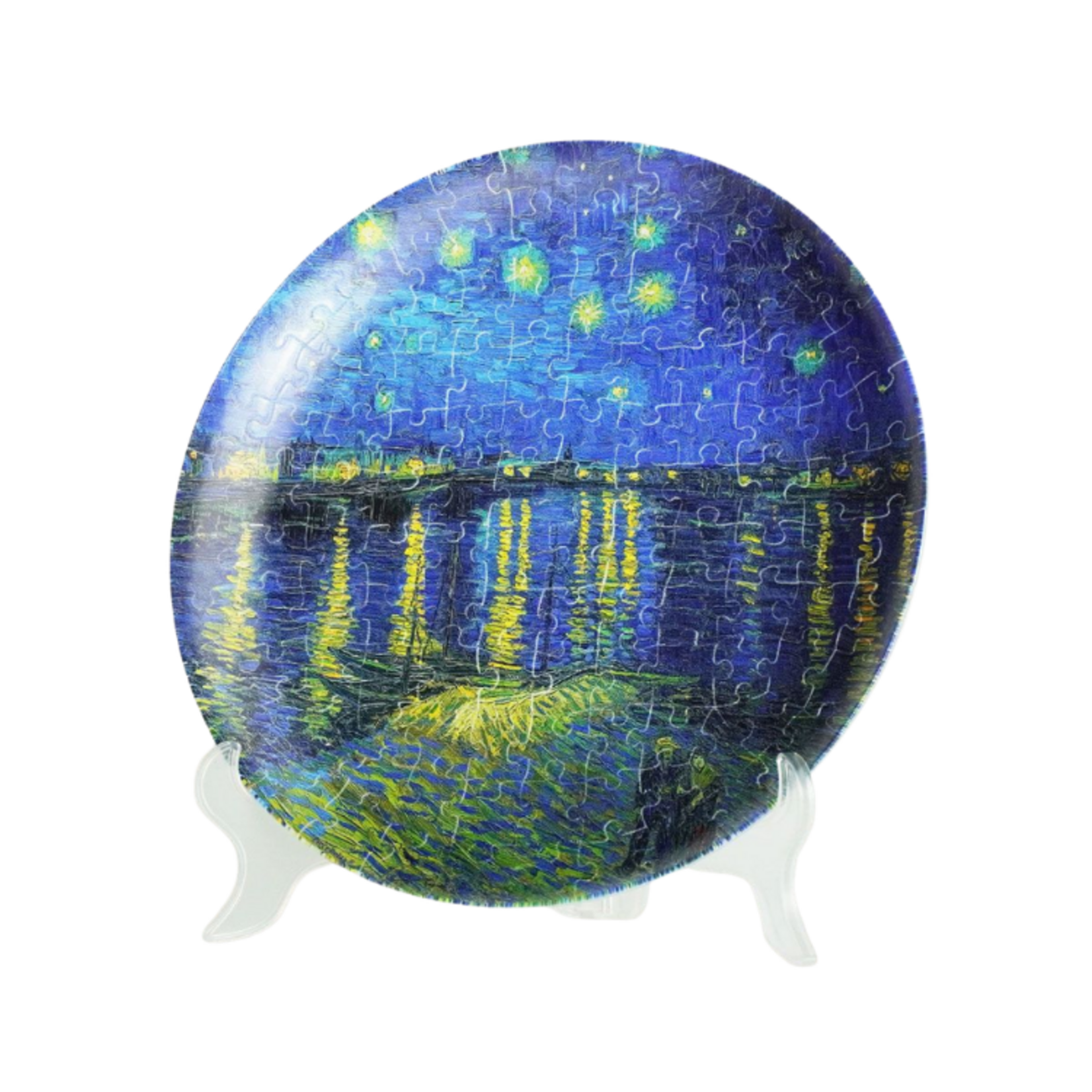 Pintoo PeaceRelax 3D Puzzle Plate Van Gogh - Starry Night Over the Rhone