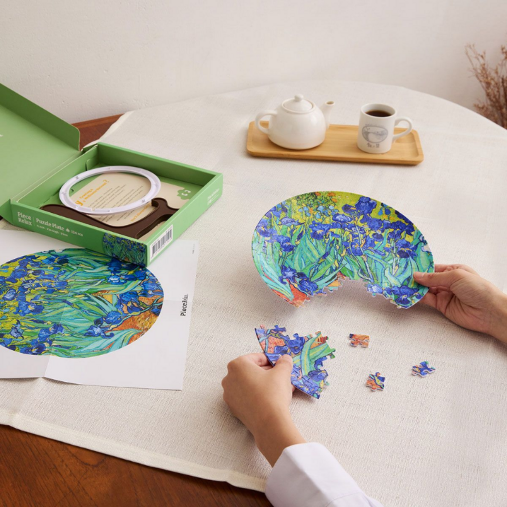 Pintoo PeaceRelax 3D Puzzle Plate Van Gogh - Irises