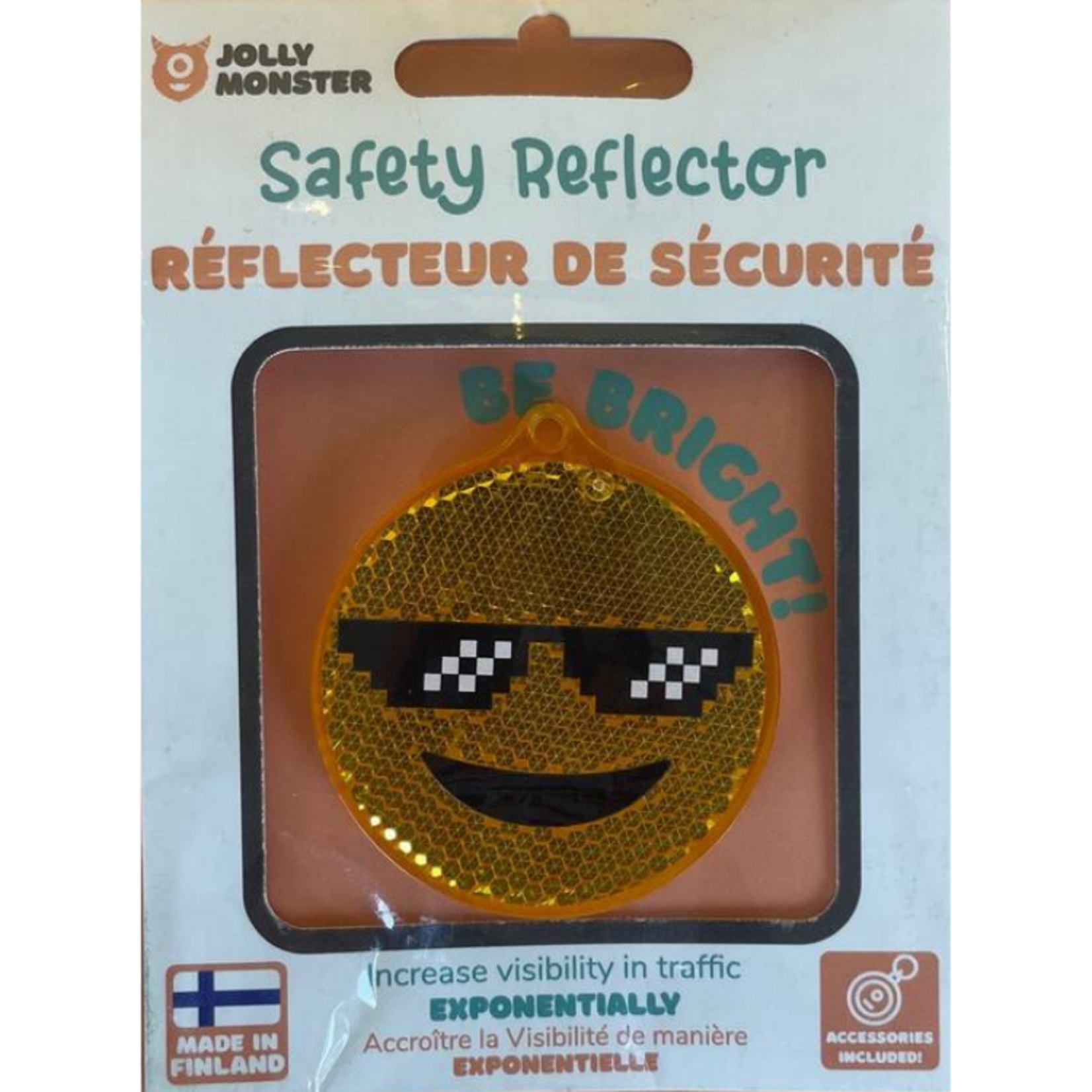 Jolly Monster Safety Reflector Thug Life (Orange)