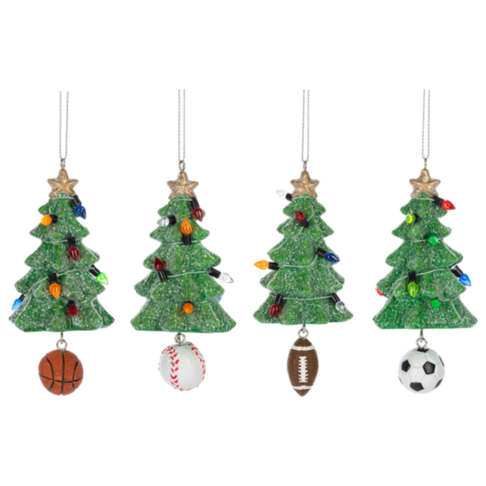 Assorted Christmas Tree Sport Ornament