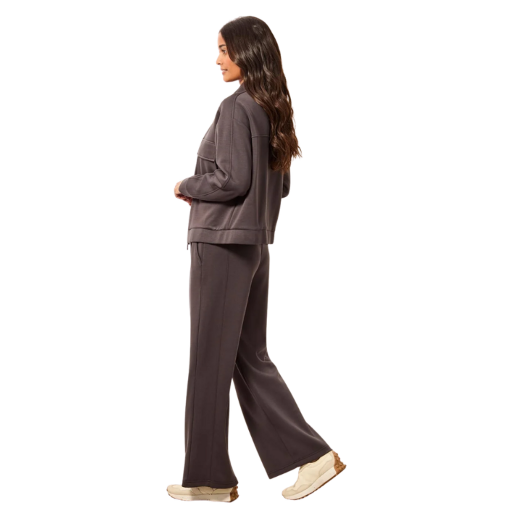Tribal Tribal - Techno Lux Knit Pull-On Wide Leg Joggers