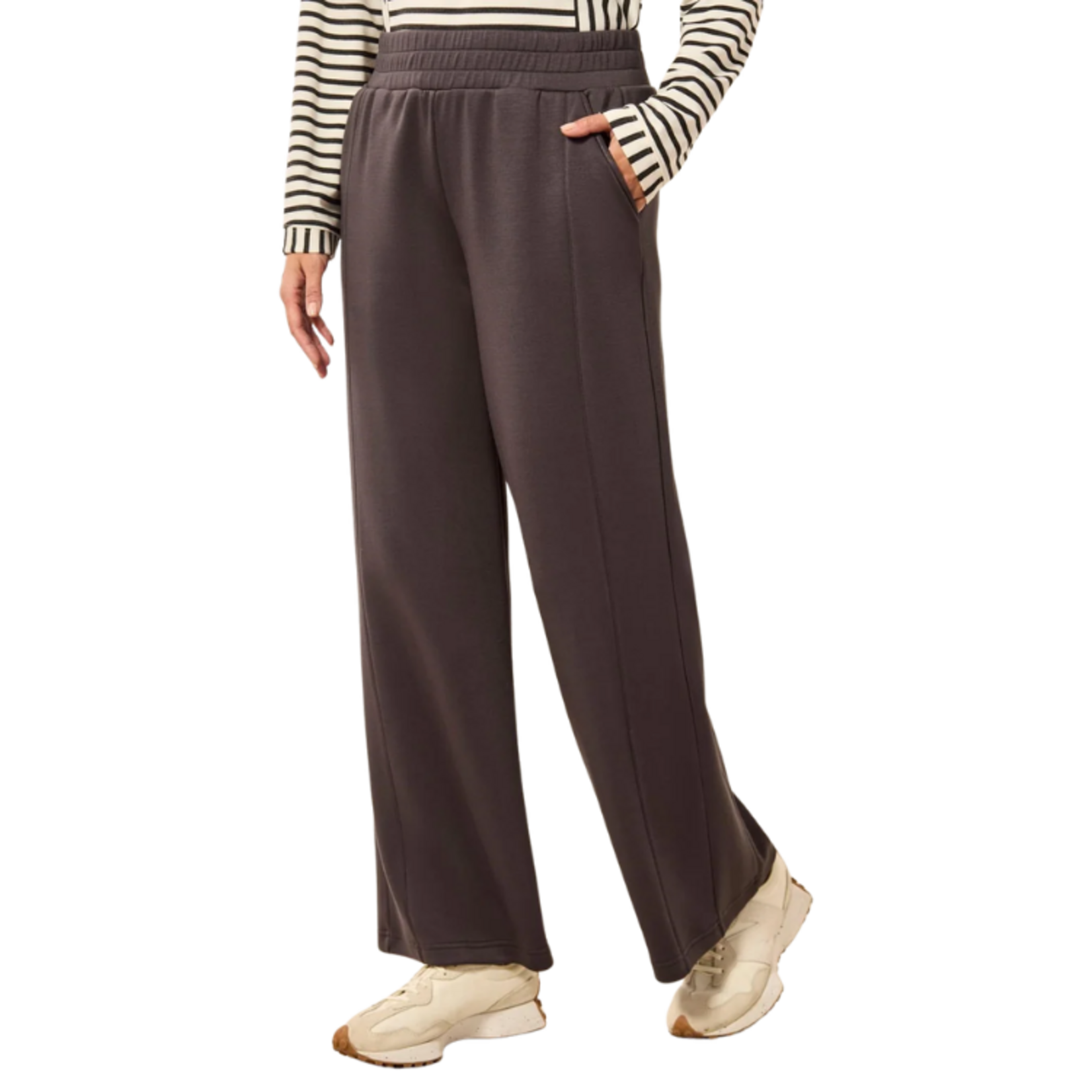 Tribal Tribal - Techno Lux Knit Pull-On Wide Leg Joggers