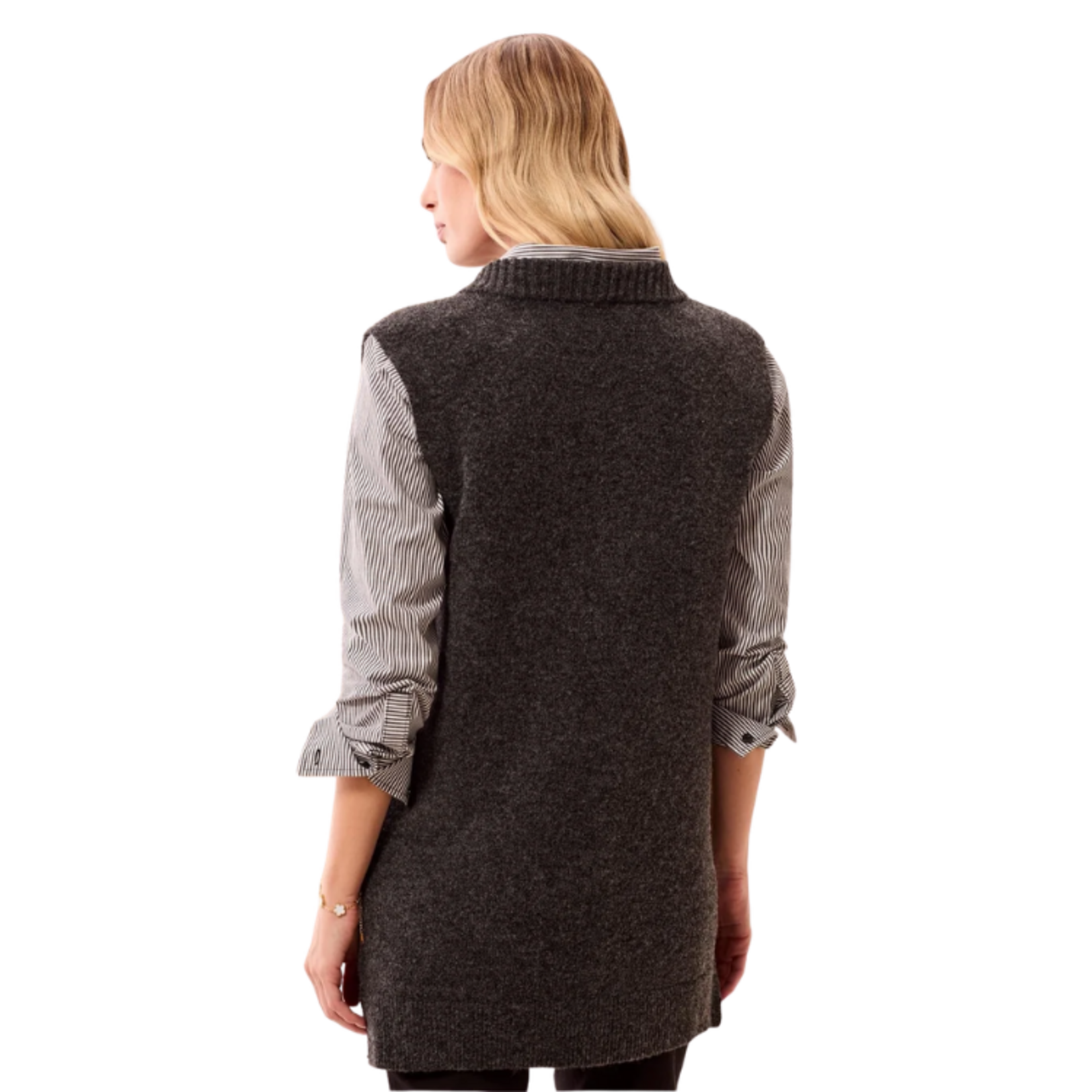 Tribal Tribal - Sleeveless Tunic Knit Sweater Vest