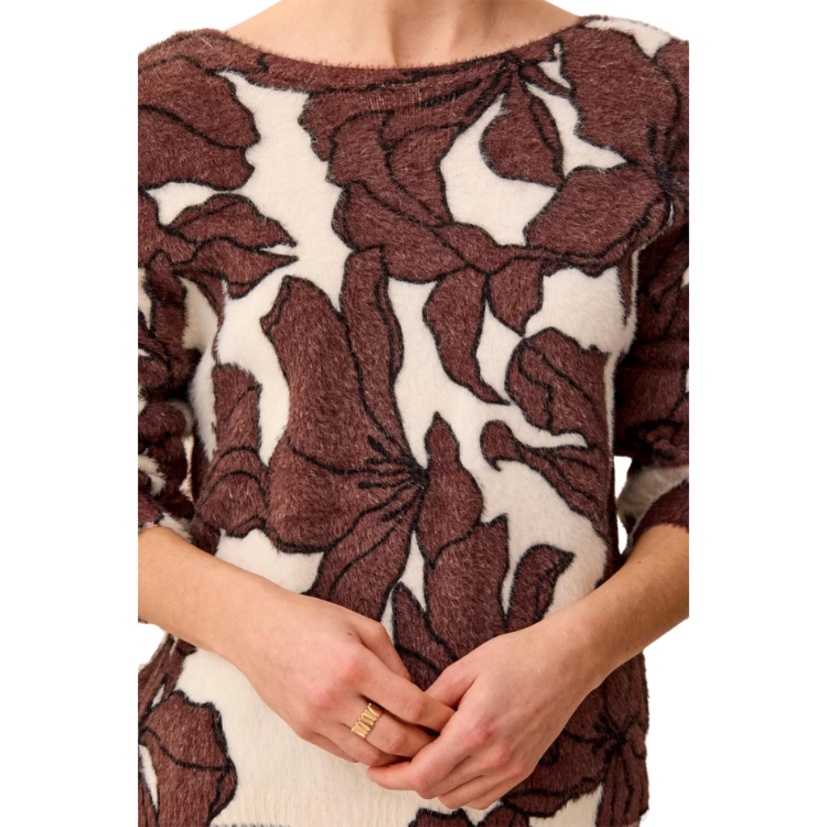 Tribal Tribal - Wear 2 Ways Front to Back Sweater