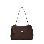 Louenhide Arden Suede Shoulder Bag - Chocolate
