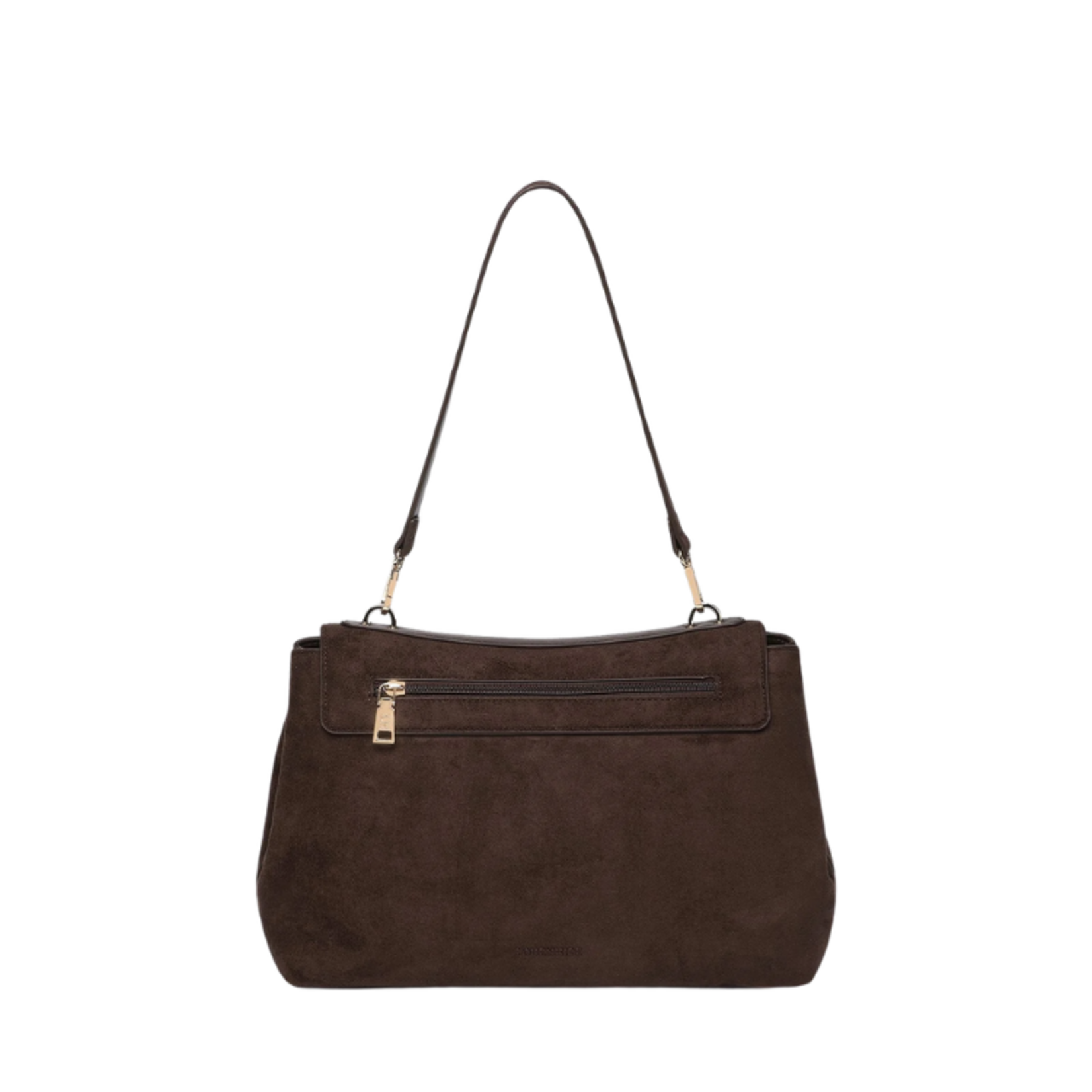 Louenhide Louenhide - Arden Suede Shoulder Bag - Chocolate