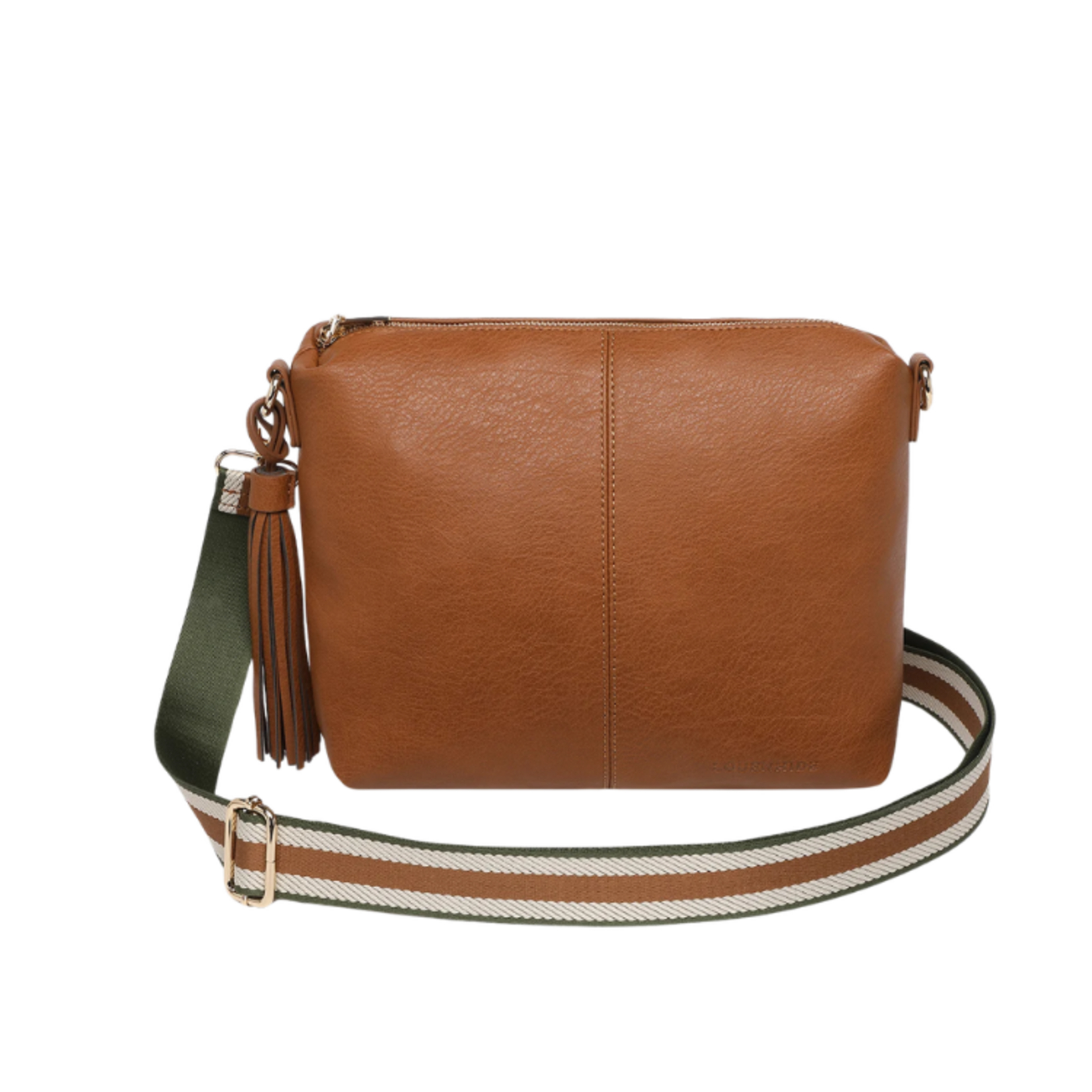 Louenhide Louenhide - Daisy Stripe Crossbody Bag - Tan