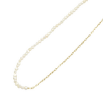 Caracol Mixed-Chain Pearl Necklace Gold