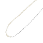 Caracol Mixed-Chain Pearl Necklace Silver