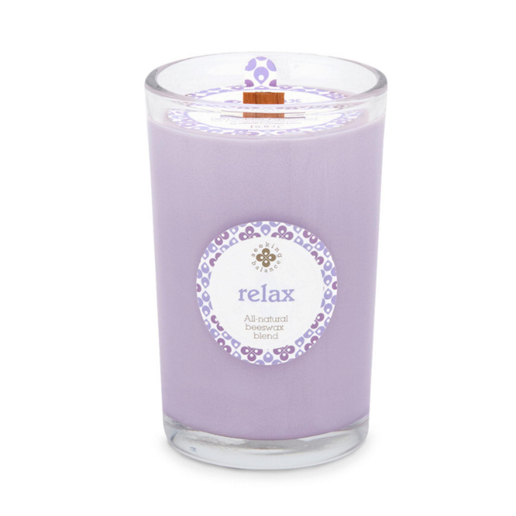 Root Candles Root Candle - Seeking Balance 8oz Spa Candle "Relax" Geranium Lavendar