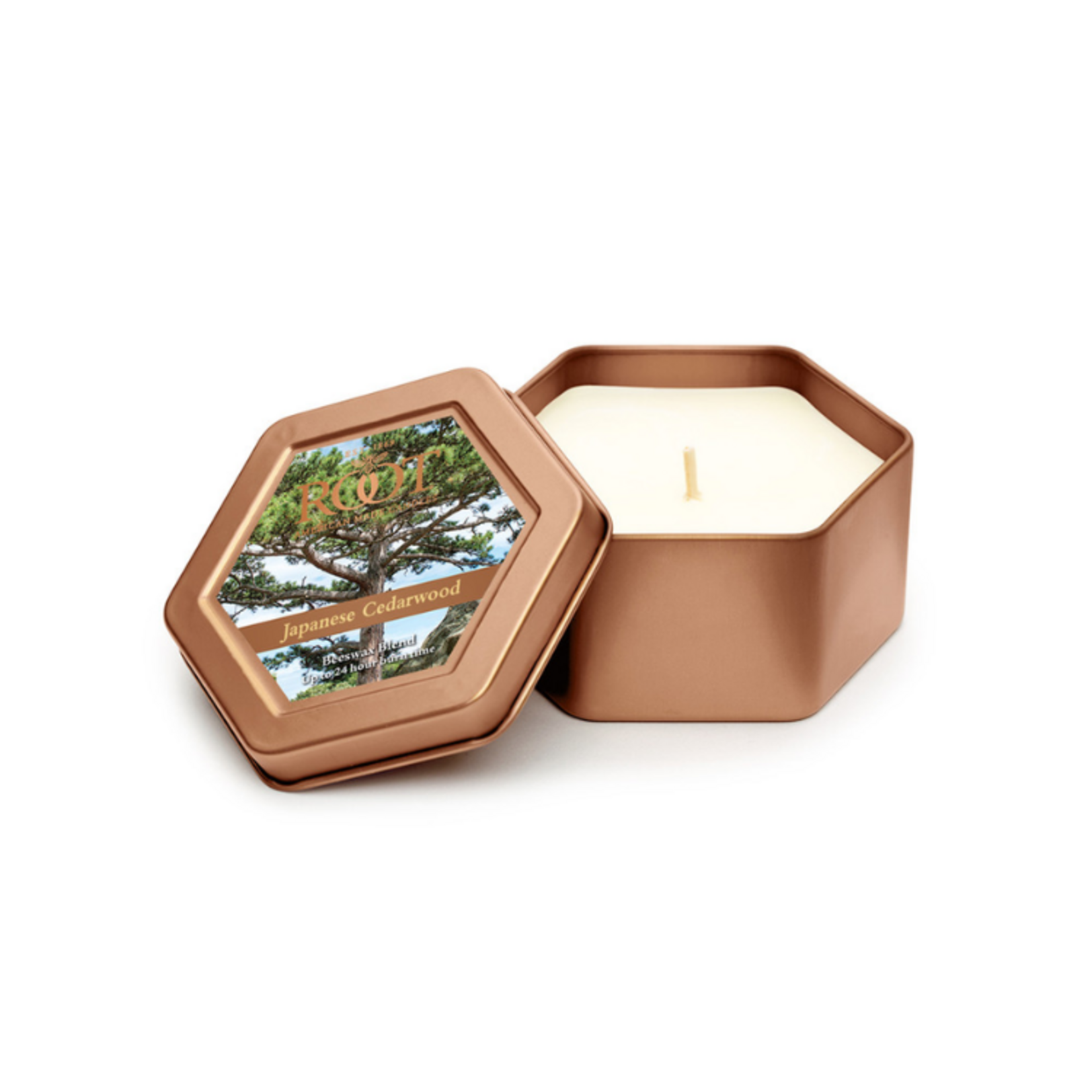 Root Candles Root Candle - Honeycomb Traveler Candle Japanese Cedarwood
