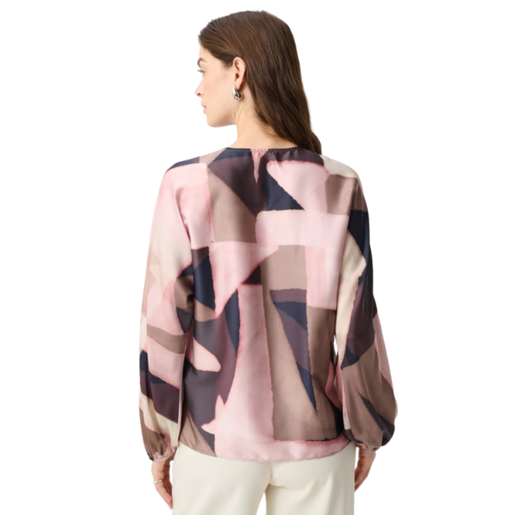 Joseph Ribkoff Joseph Ribkoff - Geometric Print Recycled Satin Top
