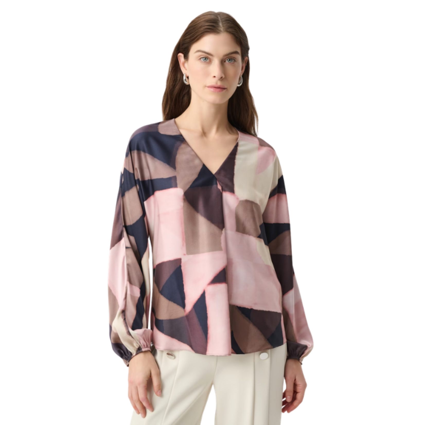 Joseph Ribkoff Joseph Ribkoff - Geometric Print Recycled Satin Top