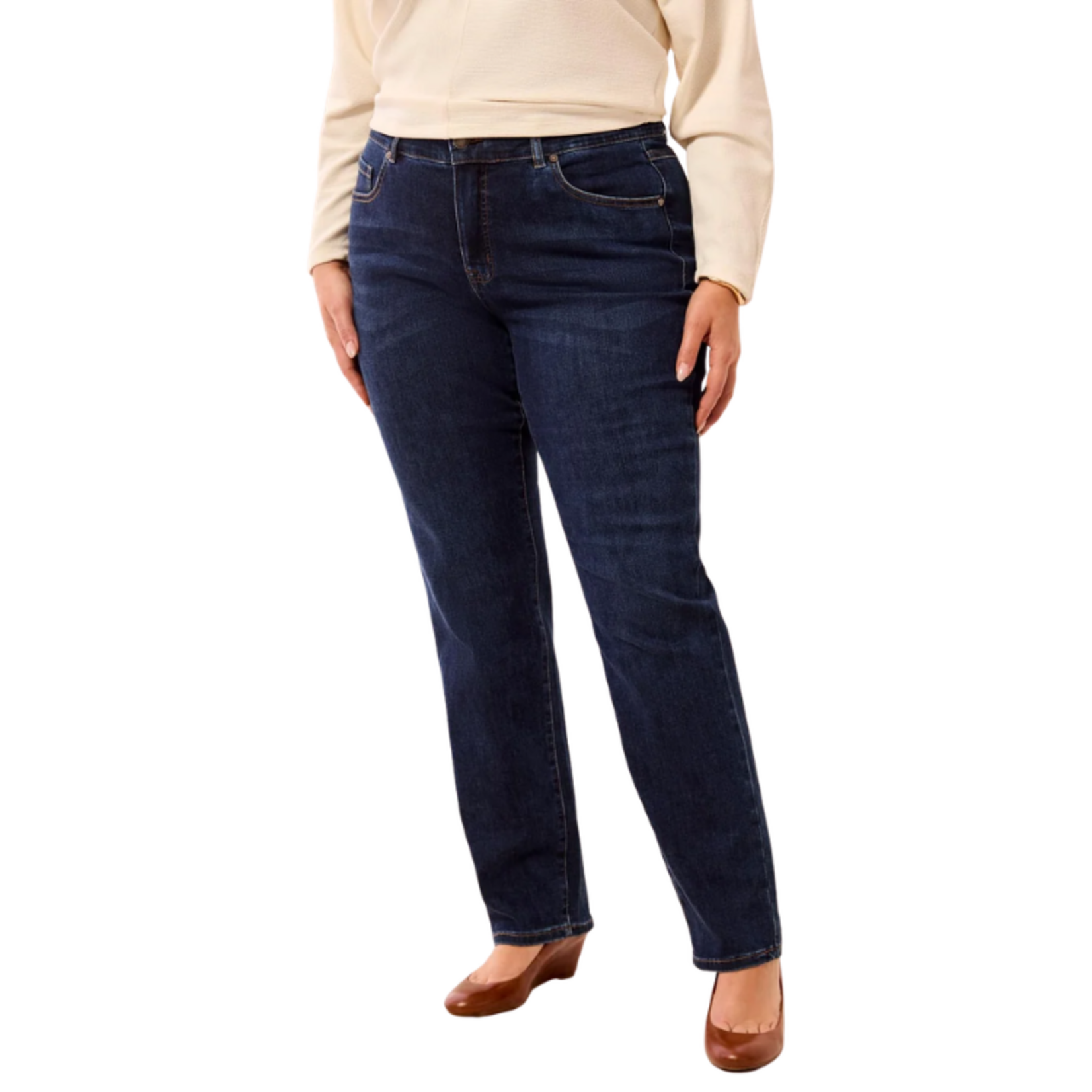 Tribal Tribal - Size Inclusive Sophia Curvy Year Round Basics Straight Leg Jeans