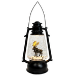 Koppers Home Moose LED Hurricane Snowglobe