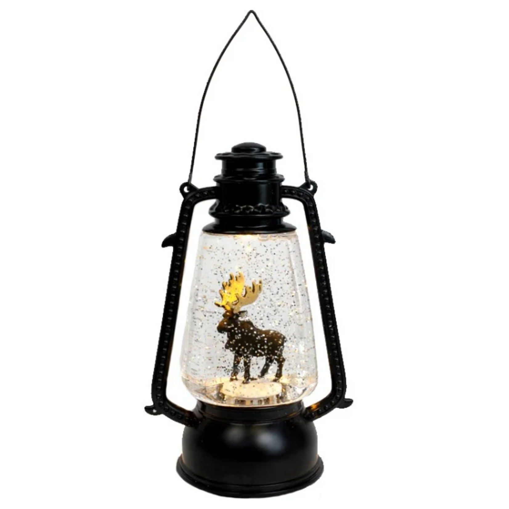 Koppers Home Moose LED Hurricane Snowglobe