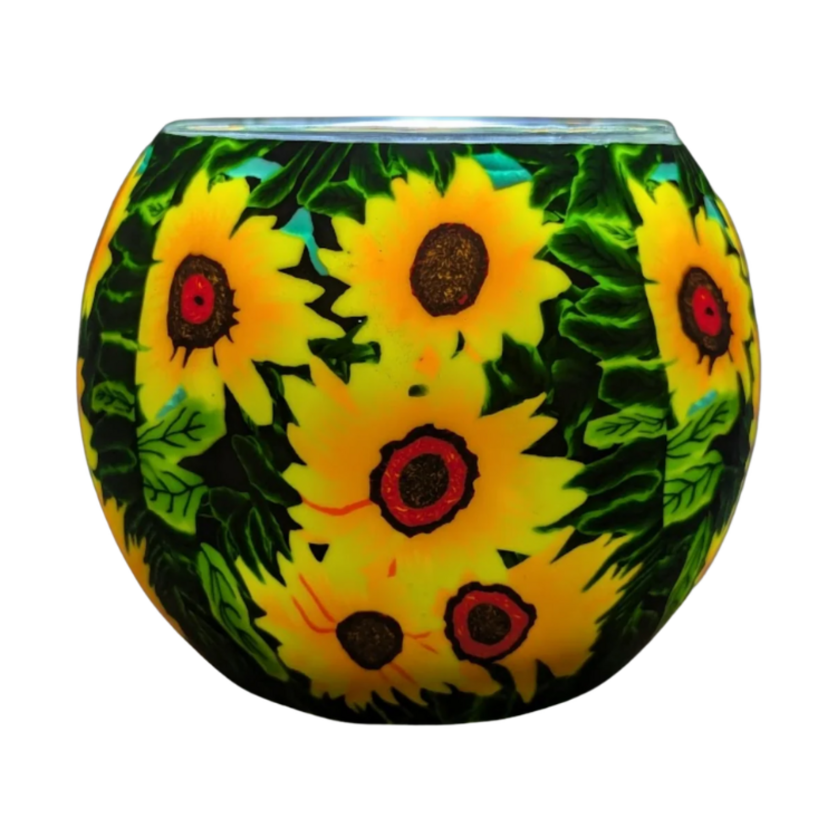 Claymaster Claymaster Light Globe - Sunflowers Design