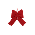 Teddy Ornament Bow Red MM