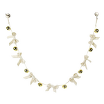 Bell & Bow Velvet Garland 6' Gold/Cream