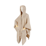 Hooded Wearable Sherpa Wrap Tan