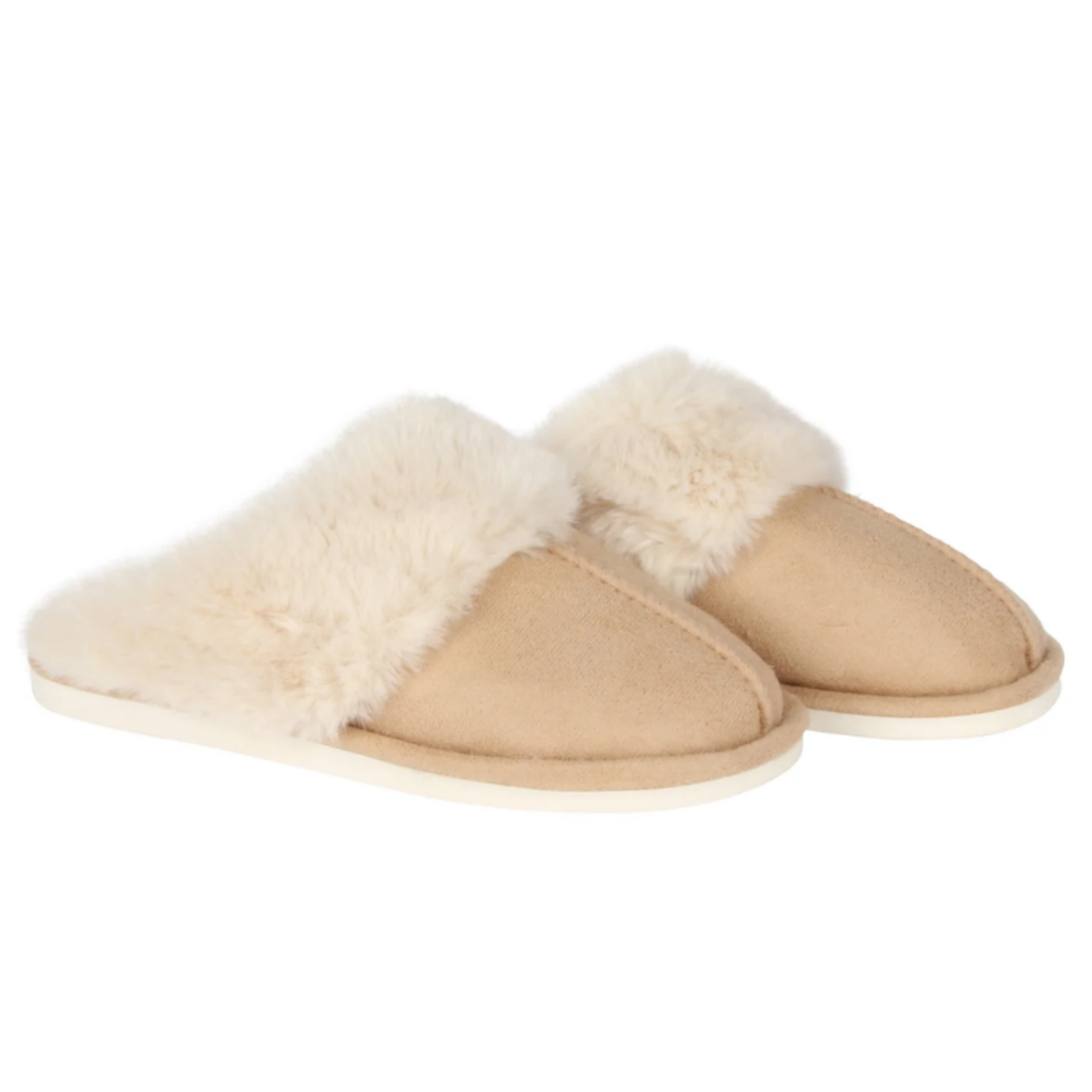 Aspen Sherpa Lined Scuff Slipper Natural