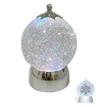 Koppers Home Silver Snowflake Globe