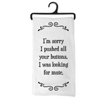 Scrunchy Face Kitchen Towel - Looking for Mute