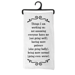Scrunchy Face Kitchen Towel - Working On