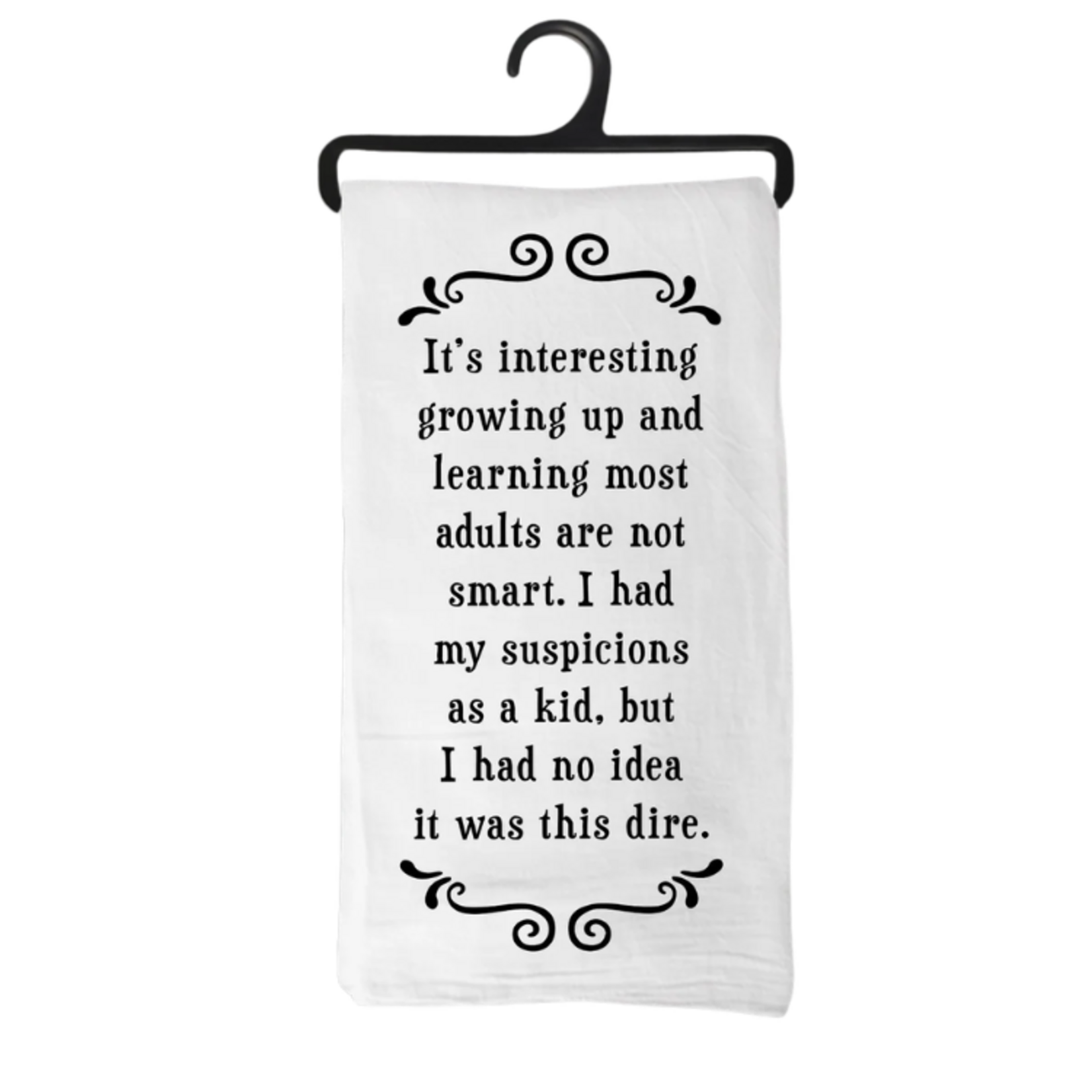Scrunchy Face Kitchen Towel - Adults Not Smart