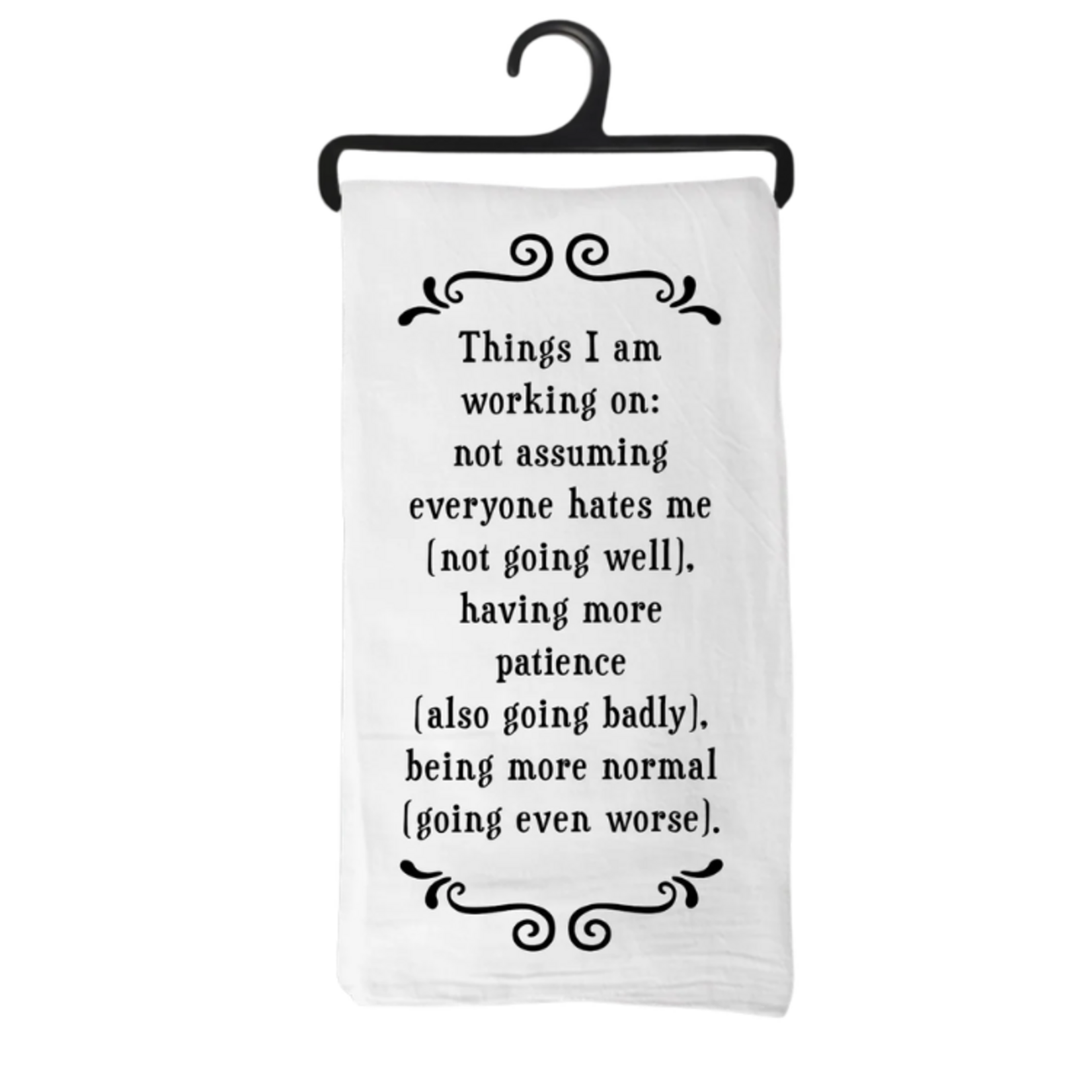 Scrunchy Face Kitchen Towel - Working On