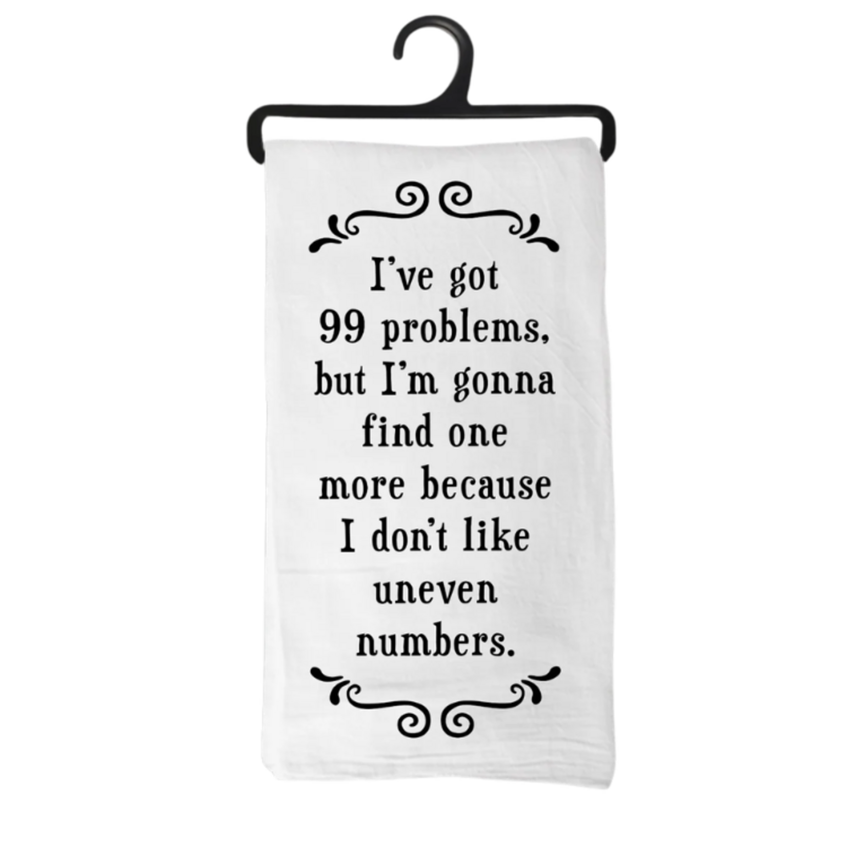 Scrunchy Face Kitchen Towel - Uneven Numbers