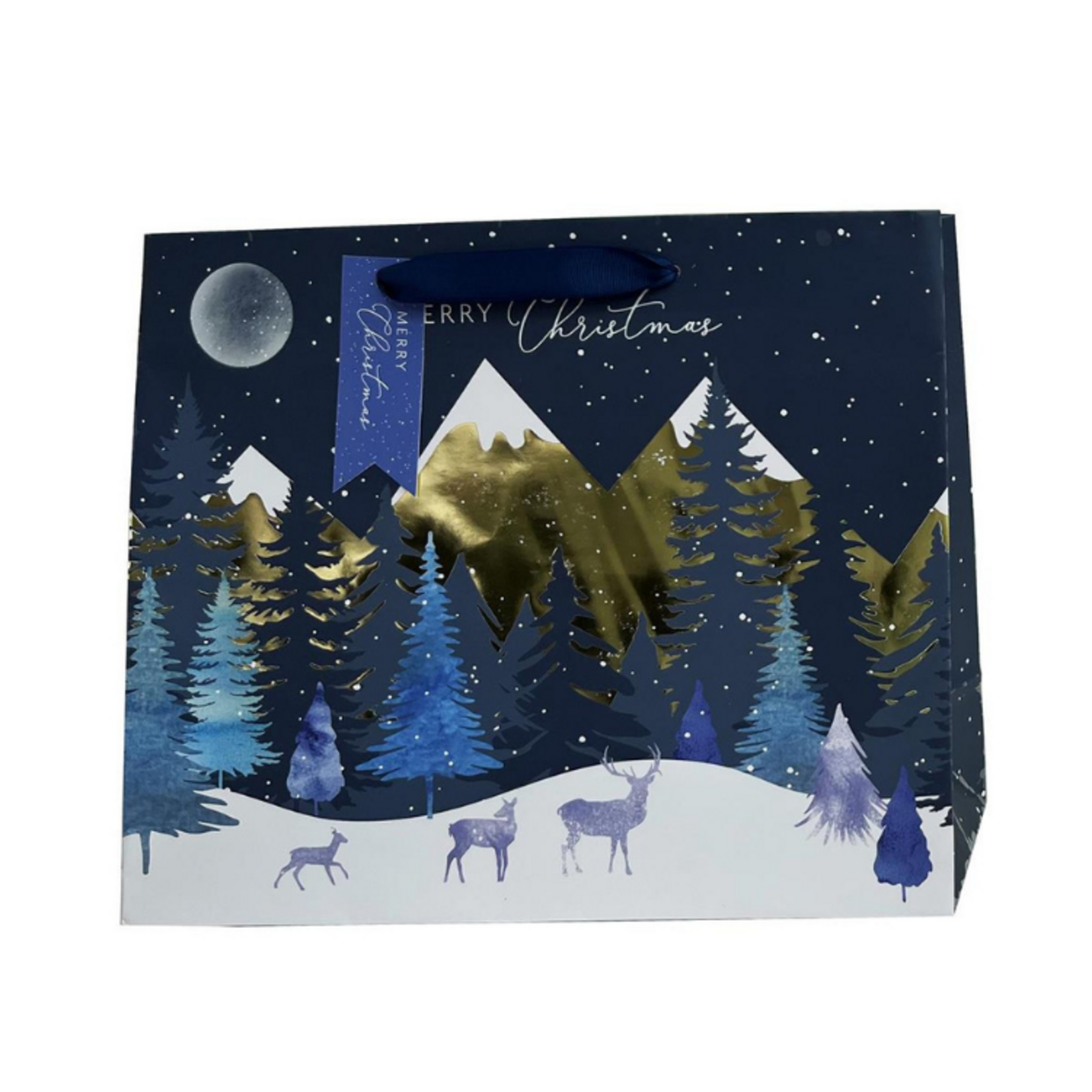 Christmas Gift Bag - Mountains - LG